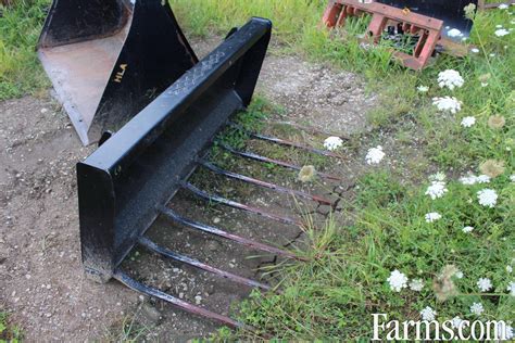 skid steer manure forks for sale|manure pusher for skid loader.